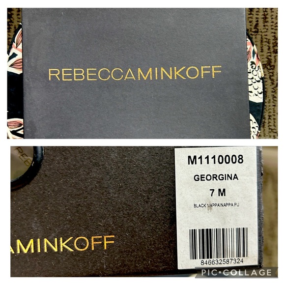 Rebecca Minkoff Black Leather Georgina Gladiator Sandals Women’s Size 7 - Picture 2 of 10